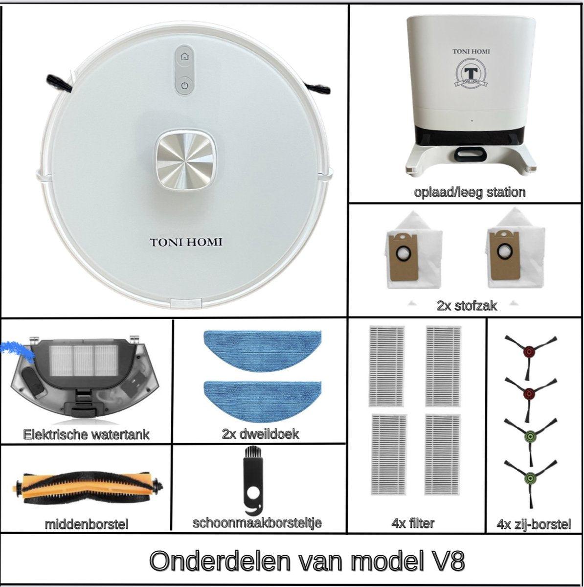 TONIHOMI® S8pro - Robotstofzuiger met dweilfunctie