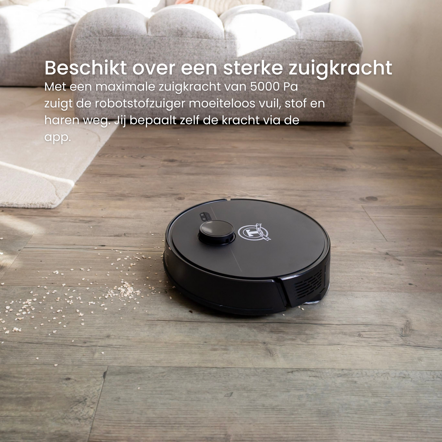 TONIHOMI® M30 - Robotstofzuiger met dweilfunctie