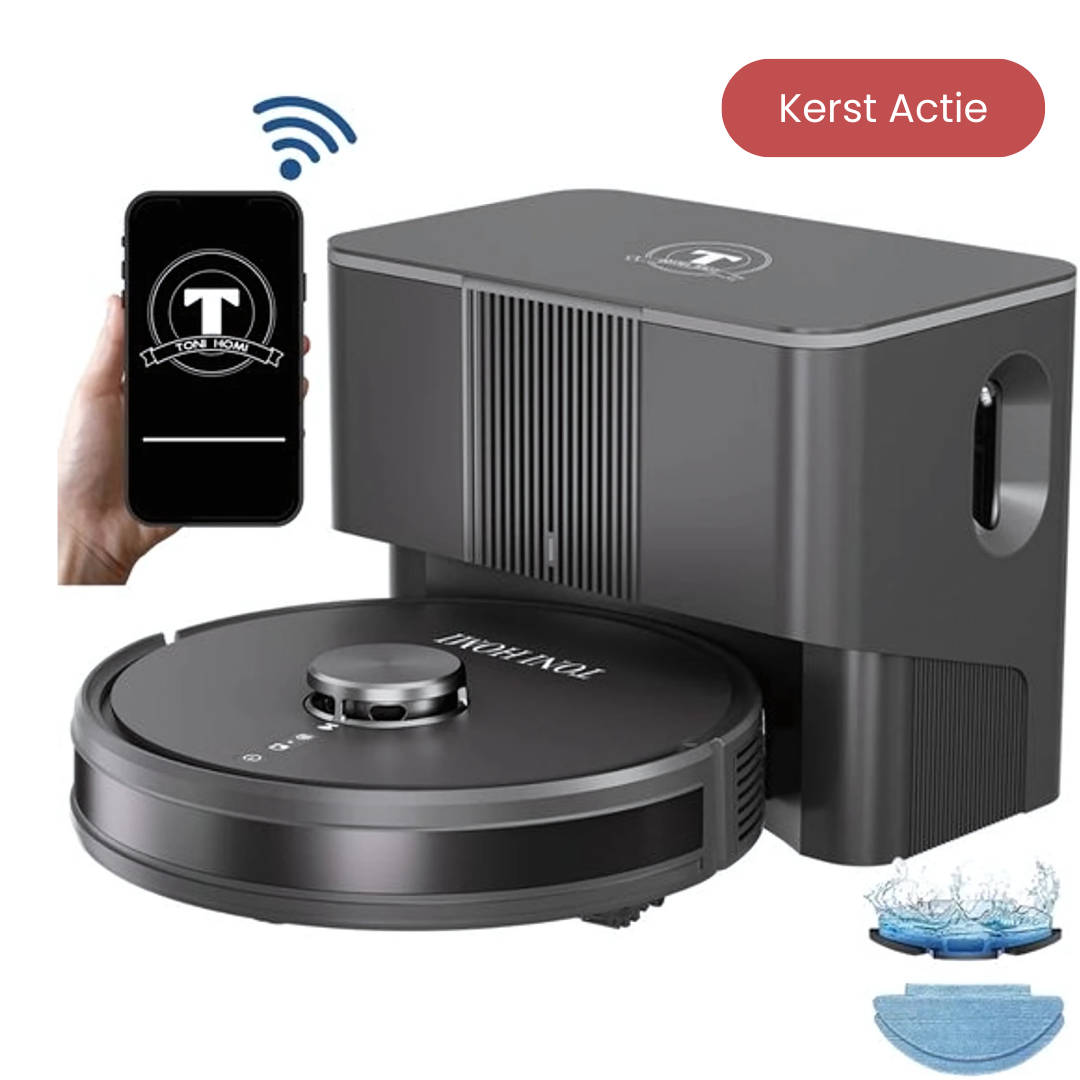 TONIHOMI® Q8 - Robotstofzuiger met dweilfunctie