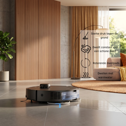 TONIHOMI® X8 – Robotstofzuiger met dweilfunctie