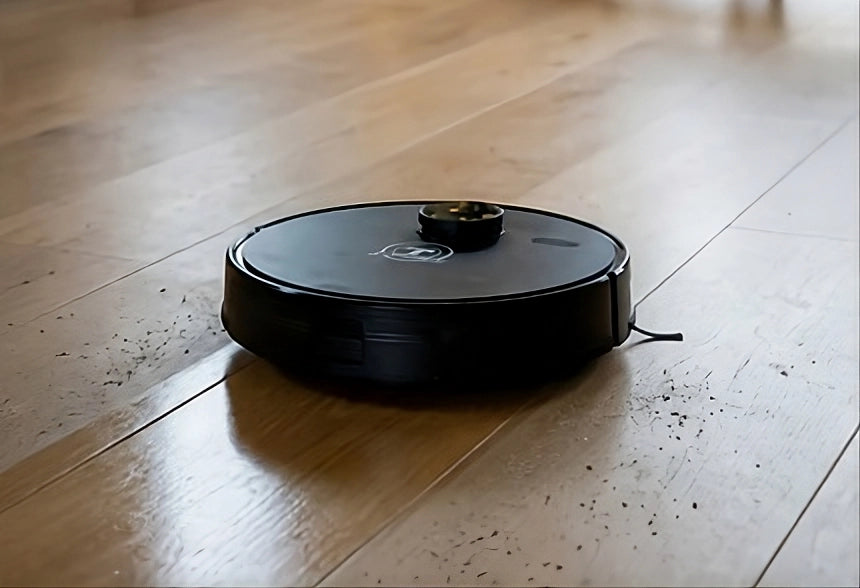 een robotstofzuiger van toni homi met dweilfunctie