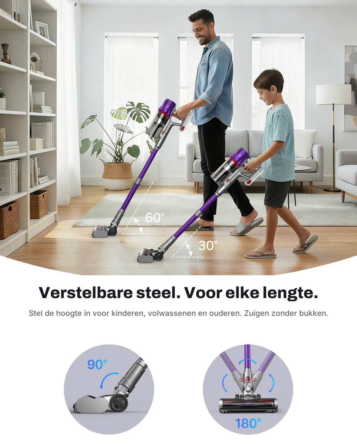 TONIHOMI V6 verstelbare steel, voor elke lengte