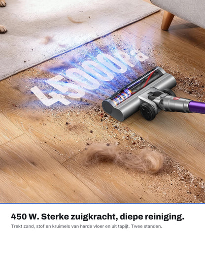 TONIHOMI V6 450 W zuigkracht op harde vloer