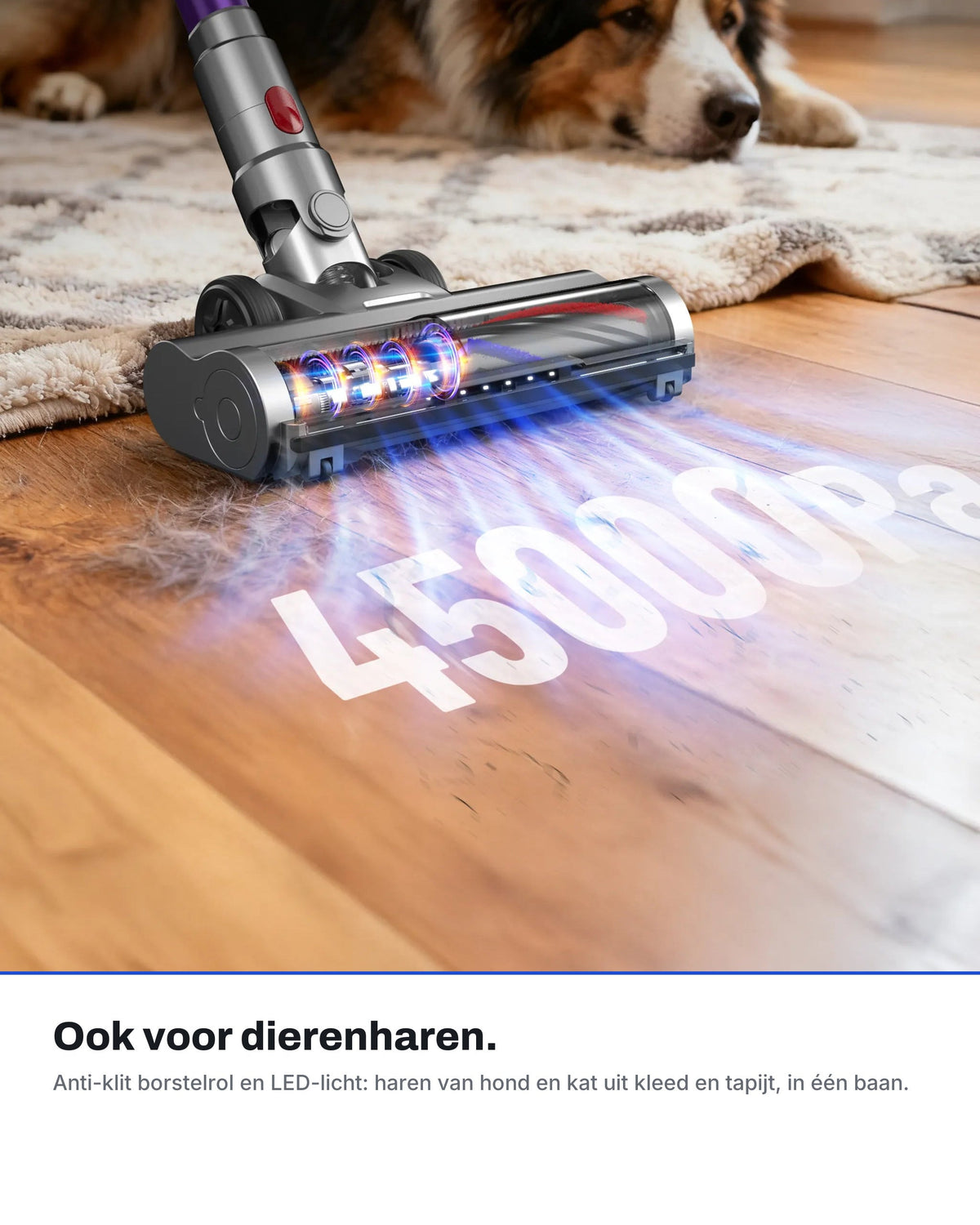 TONIHOMI V6 anti-klit borstelrol voor dierenharen op tapijt