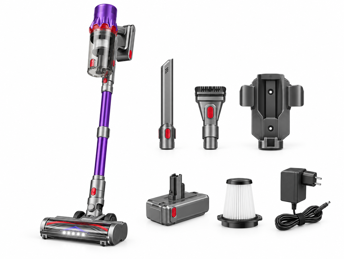 TONIHOMI V8 steelstofzuiger complete set met accessoires